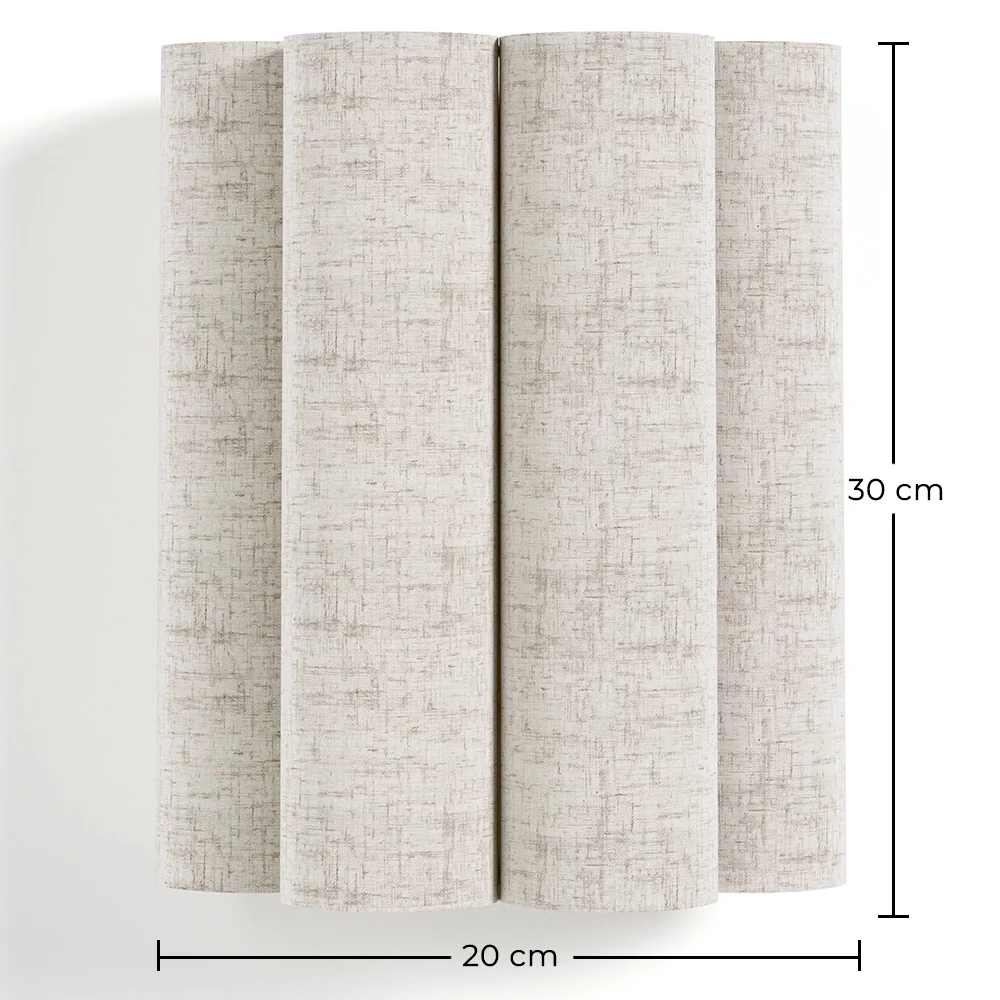 Applique murale avec abat-jour en tissu et structure dorée vieillie - Treya image 10