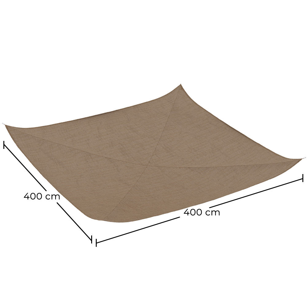Auvent en fibre de coco 4x4M - Voile d’ombrage 100 % Naturelle image 10