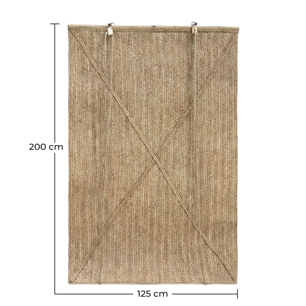 Store enroulable extérieur 200x125 cm – Rideau en herbe de mer – Protection solaire et intimité image 10