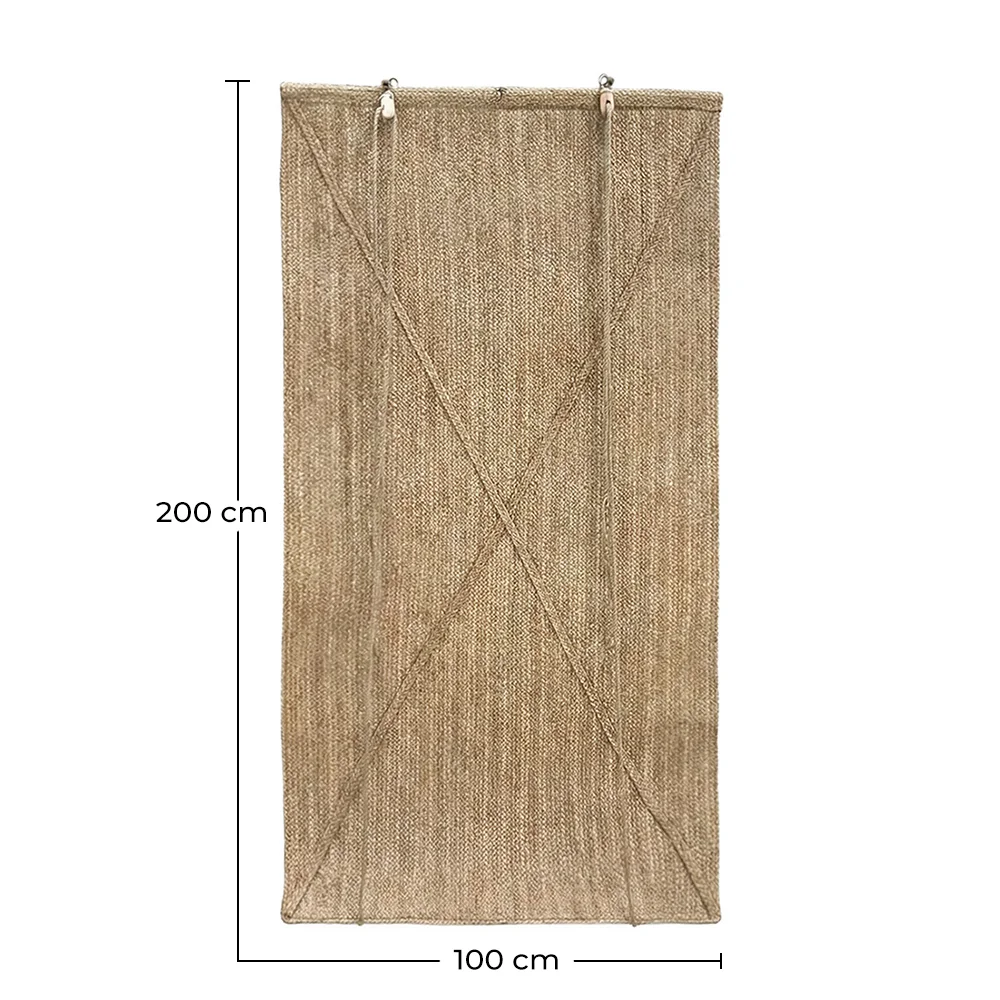 Store enrouleur extérieur 200x100 cm – Rideau en herbe de mer – Protection solaire et intimité image 10