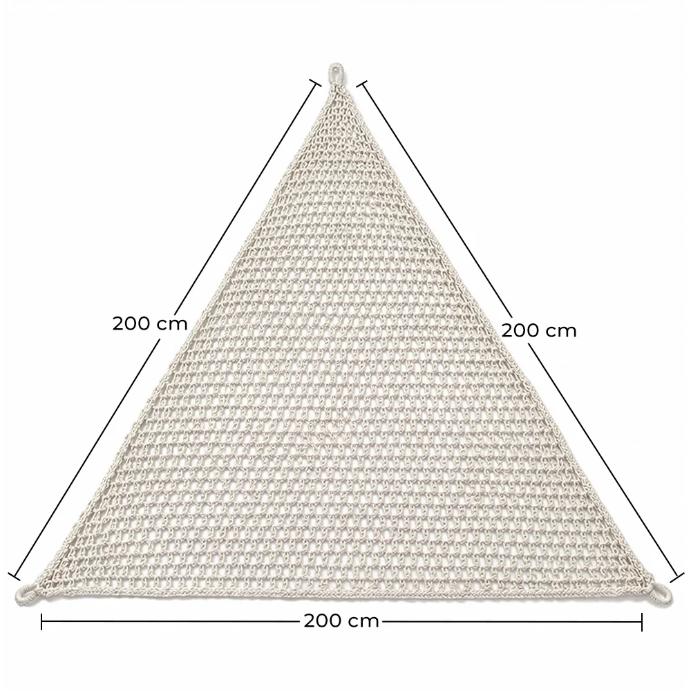 Auvent 2x2x2M Macramé - Voile d'ombrage 100 % Naturel image 10