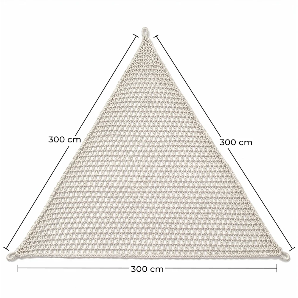 Auvent 3x3x3M Macramé - Voile d'ombrage 100 % Naturel image 10