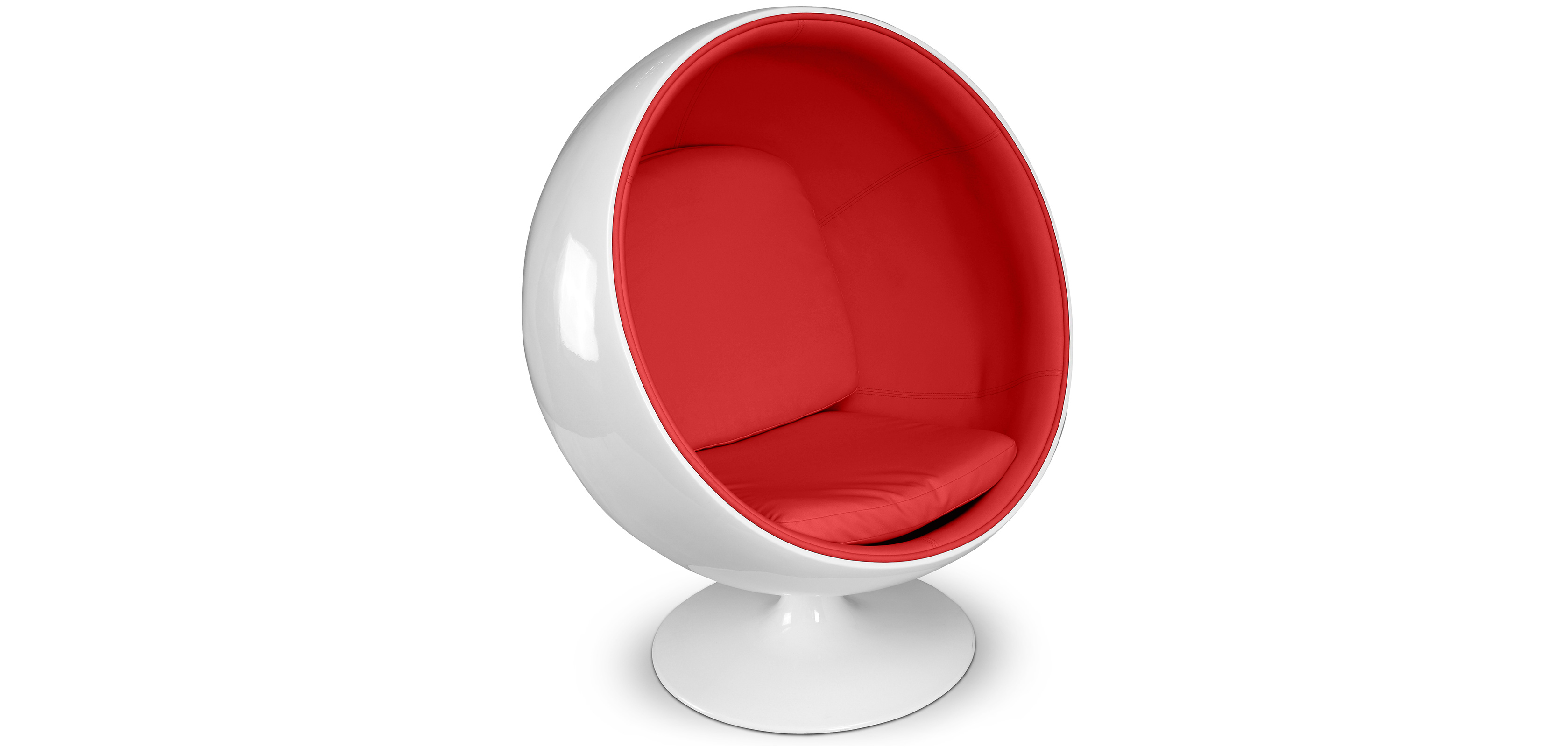 Ball Chair (Fauteuil Ballon) Style Eero Aarnio Simili Cuir
