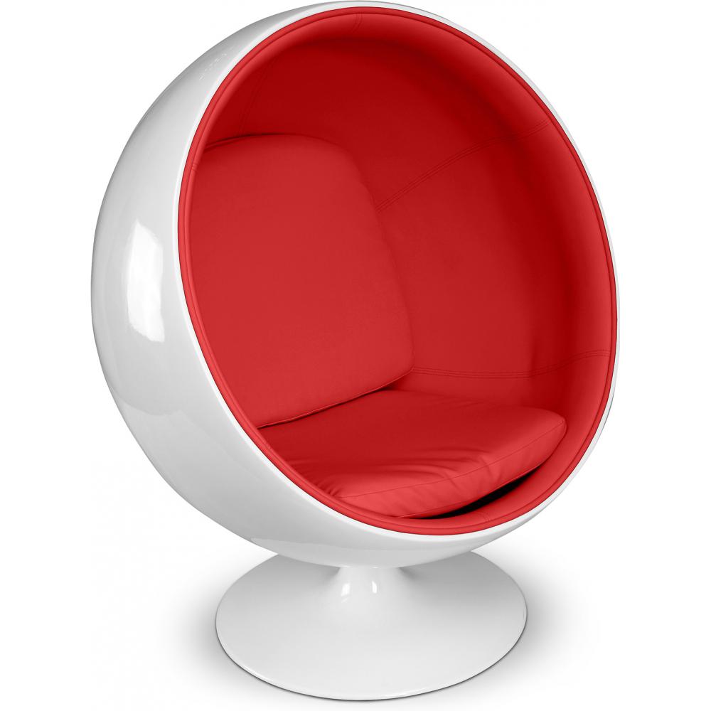 Ball Chair (Fauteuil Ballon) Style Eero Aarnio Simili Cuir