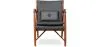 Fauteuil en bois avec accoudoirs - Revêtu de cuir - Annua image 7
