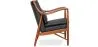 Fauteuil en bois avec accoudoirs - Revêtu de cuir - Annua image 7