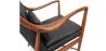 Fauteuil en bois avec accoudoirs - Revêtu de cuir - Annua image 7