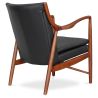 Fauteuil en bois avec accoudoirs - Revêtu de cuir - Annua image 7
