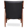 Fauteuil en bois avec accoudoirs - Revêtu de cuir - Annua image 7