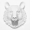 Décoration Murale - Tête d'Ours Blanc - Uka image 7