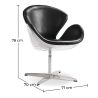 Fauteuil avec accoudoirs - Style aviateur - Revêtu de cuir - Via image 7