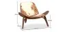 Fauteuil Design - Style Scandinave - Revêtu de Poney - Lucy image 7