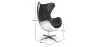 Fauteuil Design avec Accoudoirs - Design Oeuf - Cuir et Métal - Cocoon image 7
