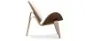 Fauteuil design - Fauteuil scandinave - Revêtu de cuir - Lucy image 7