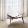 Fauteuil design - Fauteuil scandinave - Revêtu de cuir - Lucy image 7