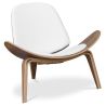 Fauteuil design - Fauteuil scandinave - Revêtu de cuir - Lucy image 7