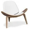 Fauteuil design - Fauteuil scandinave - Revêtu de cuir - Lucy image 7