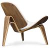 Fauteuil design - Fauteuil scandinave - Revêtu de cuir - Lucy image 7