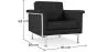 Fauteuil avec accoudoirs - Revêtu de cuir - Town image 7