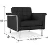 Fauteuil avec accoudoirs - Revêtu de cuir - Town image 7