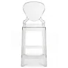 Tabouret de bar avec dossier - Design transparent - 65cm - Victoria Queen image 7