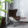 Fauteuil avec Accoudoirs - Style Aviateur - Cuir et Métal - Cocoon image 7