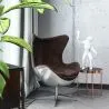 Fauteuil avec Accoudoirs - Style Aviateur - Cuir et Métal - Cocoon image 7