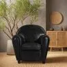 Fauteuil avec accoudoirs - Revêtu de cuir - Club image 7
