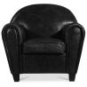Fauteuil avec accoudoirs - Revêtu de cuir - Club image 7
