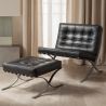 Fauteuil Design avec Repose-Pieds - Revêtement en Similicuir - Town image 7