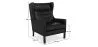 Fauteuil avec accoudoirs - Style rétro - Revêtu de cuir - Michal image 7