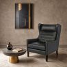 Fauteuil avec accoudoirs - Style rétro - Revêtu de cuir - Michal image 7