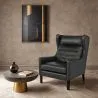 Fauteuil avec accoudoirs - Style rétro - Revêtu de cuir - Michal image 7