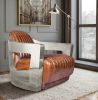 Fauteuil design avec accoudoirs - Revêtu de cuir - Lounge image 7