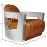 Fauteuil design avec accoudoirs - Revêtu de cuir - Lounge image 7