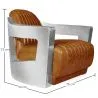 Fauteuil design avec accoudoirs - Revêtu de cuir - Lounge image 7