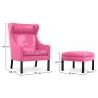 Fauteuil avec Repose-pieds - Revêtement en similicuir - Micah image 7