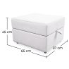 Pouf Ottoman Carré avec Rangement - Cube image 7