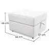 Pouf Ottoman Carré avec Rangement - Cube image 7