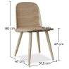 Chaise de salle à manger en bois - Style scandinave - Berd image 7