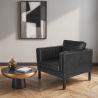 Fauteuil avec accoudoir - Revêtu de cuir - Betzalel image 7