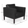Fauteuil avec accoudoir - Revêtu de cuir - Betzalel image 7