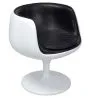 Chaise longue - Chaise design blanche - recouverte de cuir - Geneva image 7