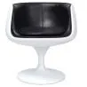 Chaise longue - Chaise design blanche - recouverte de cuir - Geneva image 7