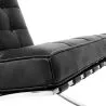 Fauteuil design avec repose-pieds - Revêtement en cuir - Town image 7