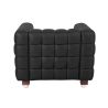 Fauteuil avec Repose-Pieds - Revêtement en Cuir Rembourré - Nubus image 7