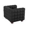 Fauteuil avec Repose-Pieds - Revêtement en Cuir Rembourré - Nubus image 7