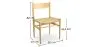 Chaise de salle à manger en bois - Design rétro - Cawi image 7