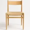 Chaise de salle à manger en bois - Design rétro - Cawi image 7
