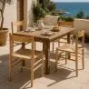 Chaise de salle à manger en bois - Design rétro - Cawi image 7